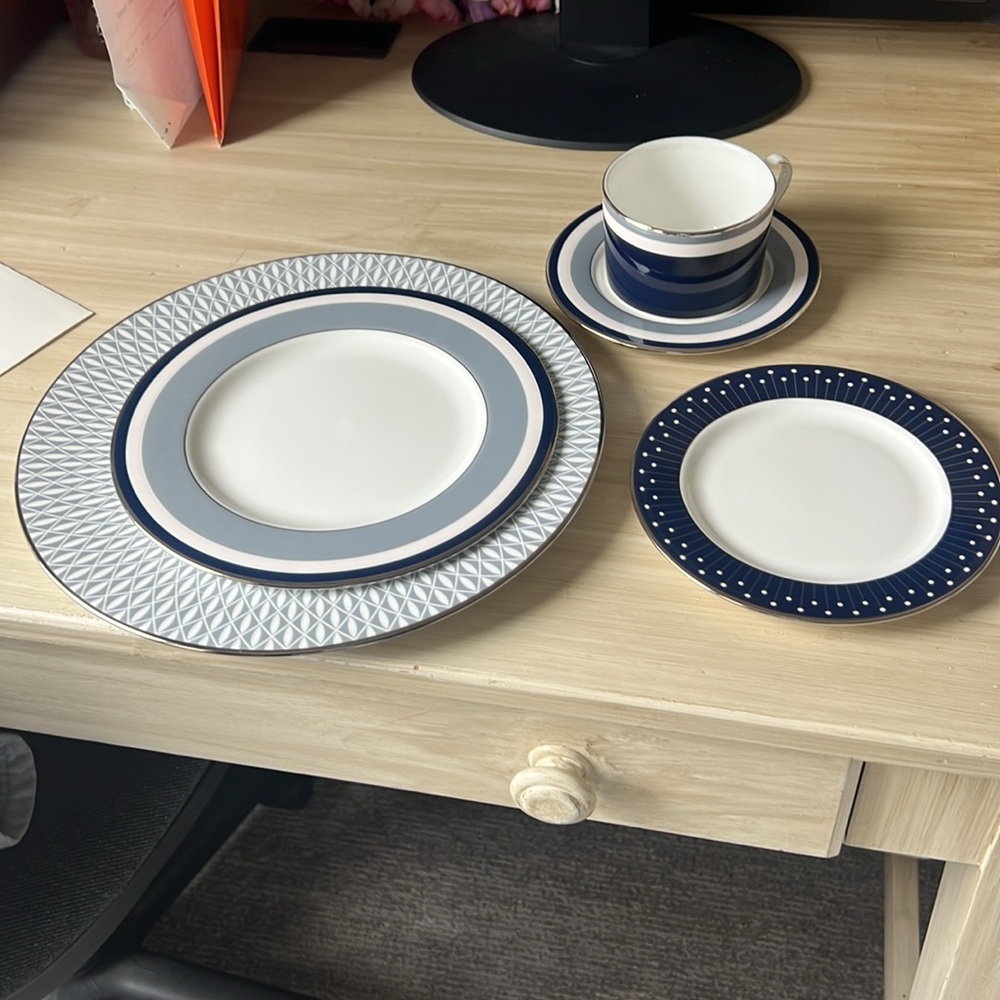 Kate Spade Lenox 5 Piece MERCER DRIVE Place Setting. NIB - Picture 3 of 12